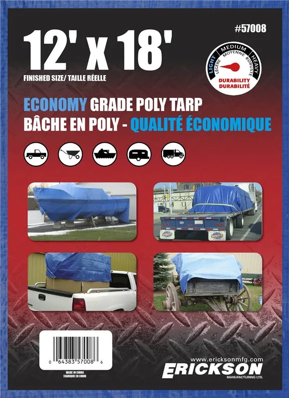 12'x18' All Purpose Tarp, Blue