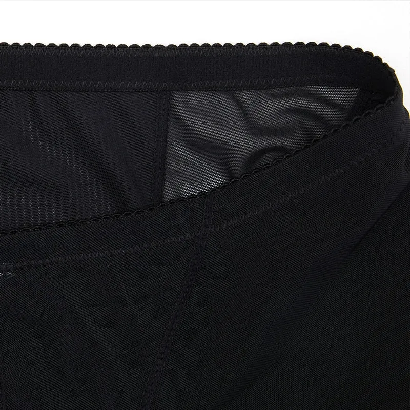 6XL Black Lace Trim Padded Butt Lifter Tummy Control Slimming Shorts Plus Size Women