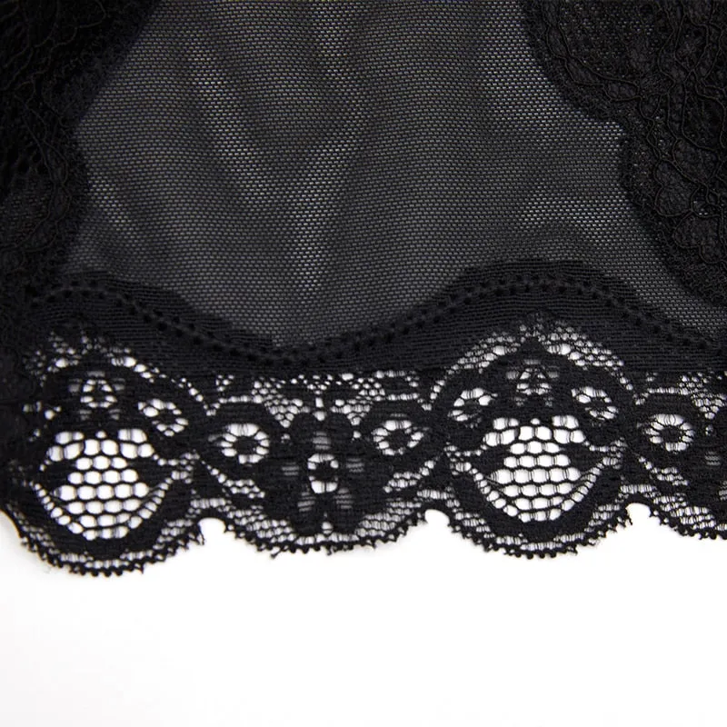 6XL Black Lace Trim Padded Butt Lifter Tummy Control Slimming Shorts Plus Size Women