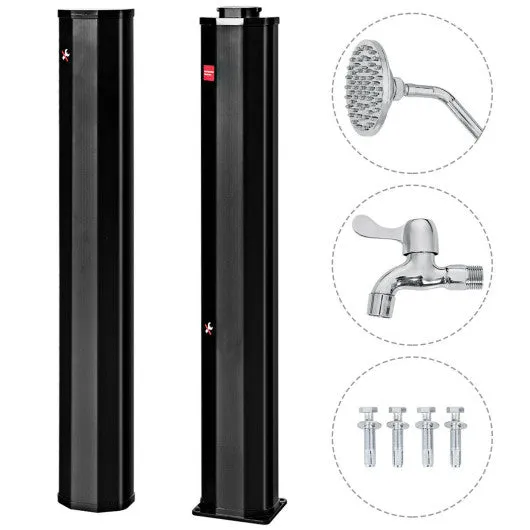 7.2 Feet Adjustable Outdoor Solar Heating Shower Head