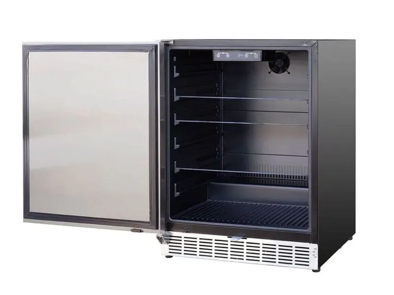 American Made Grills 24" 5.1c Outdoor Rated Fridge RFR-24S-AR