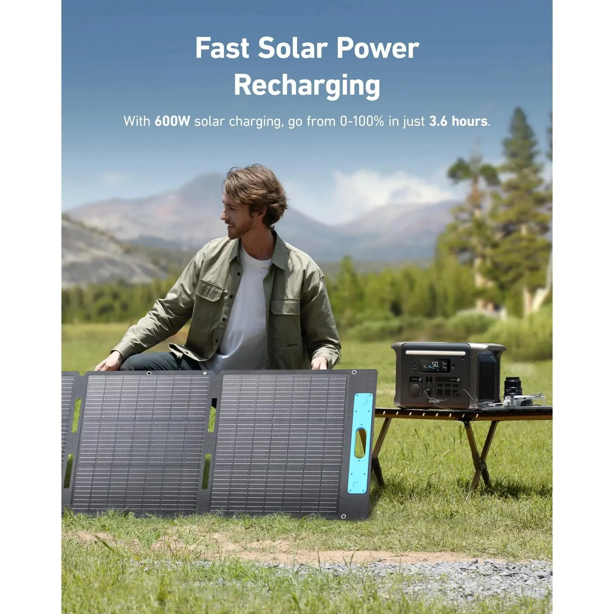 Anker SOLIX F1500 Solar Generator   200W Solar Panel