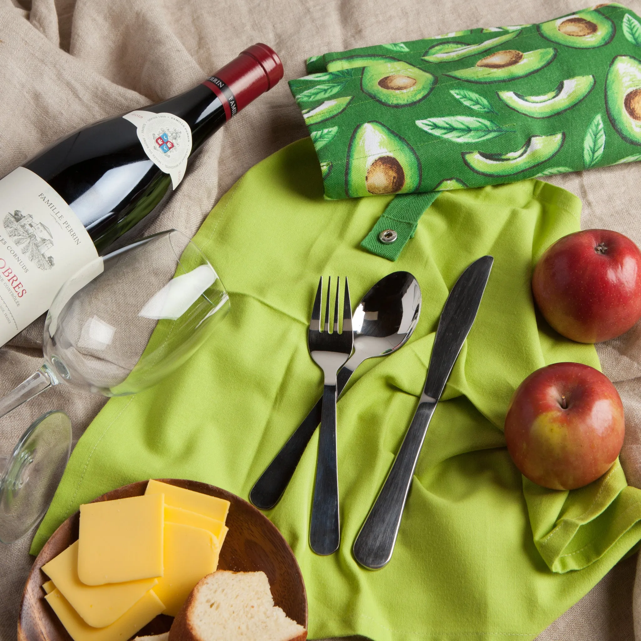 Avocados Roll Up Utensil Set of 5