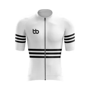 Bicycle Booth Stripes (White) Aero Jerseys