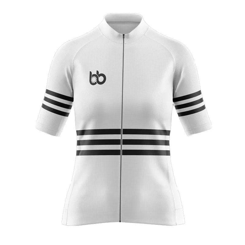 Bicycle Booth Stripes (White) Aero Jerseys