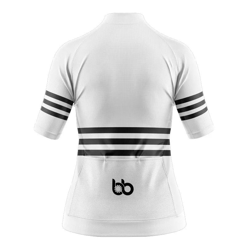 Bicycle Booth Stripes (White) Aero Jerseys
