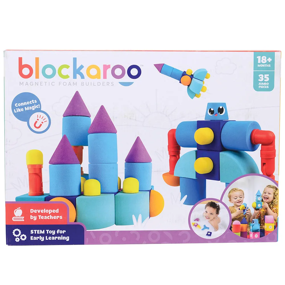Blockaroo Magnetic STEM Building Blocks | 35-Piece Set
