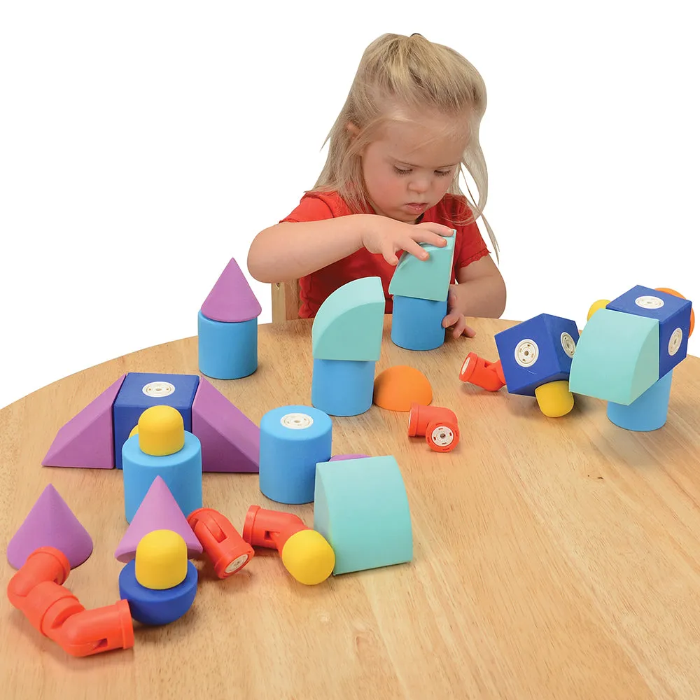 Blockaroo Magnetic STEM Building Blocks | 35-Piece Set