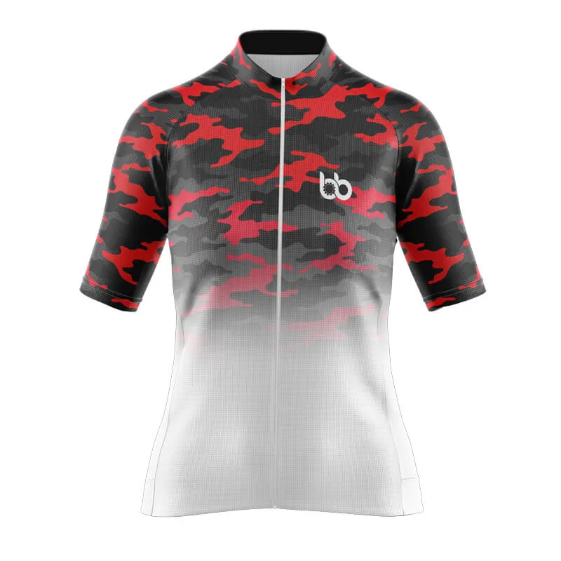 Camouflage Neck Aero Jerseys (V3) (Red-White)