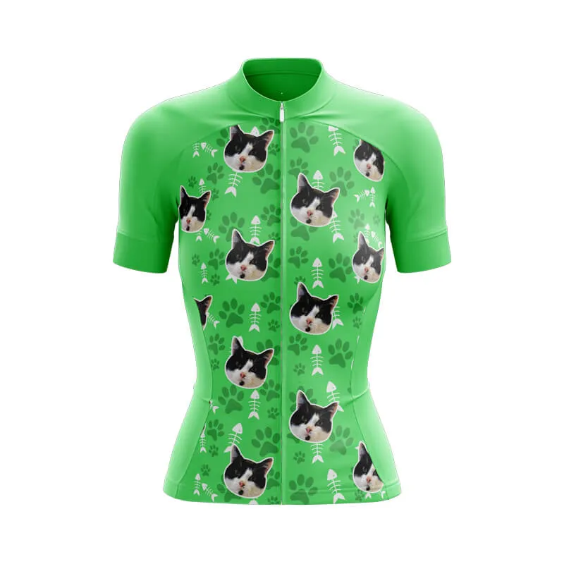 Cat Custom Face Club Jerseys (Green)