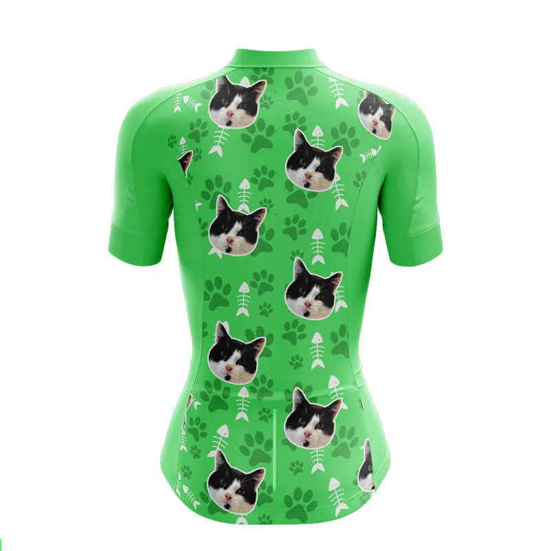 Cat Custom Face Club Jerseys (Green)