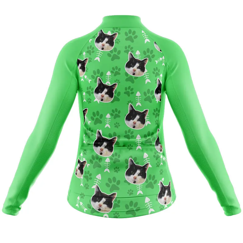 Cat Custom Face Club Jerseys (Green)