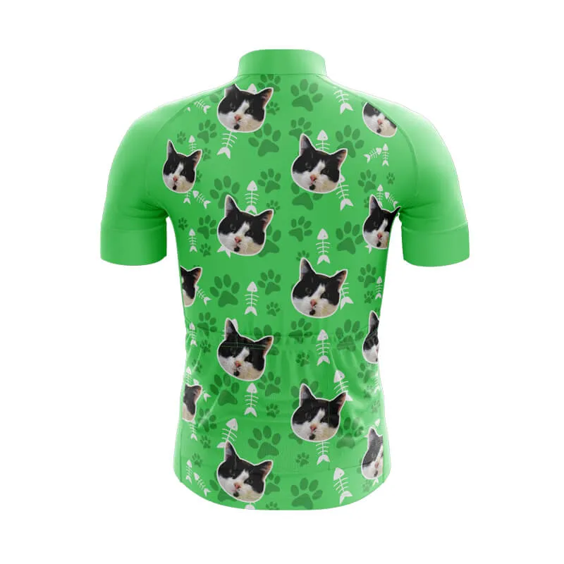 Cat Custom Face Club Jerseys (Green)