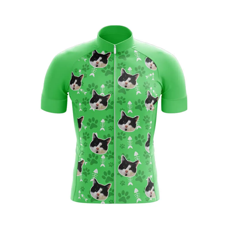 Cat Custom Face Club Jerseys (Green)