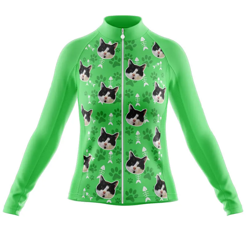 Cat Custom Face Club Jerseys (Green)