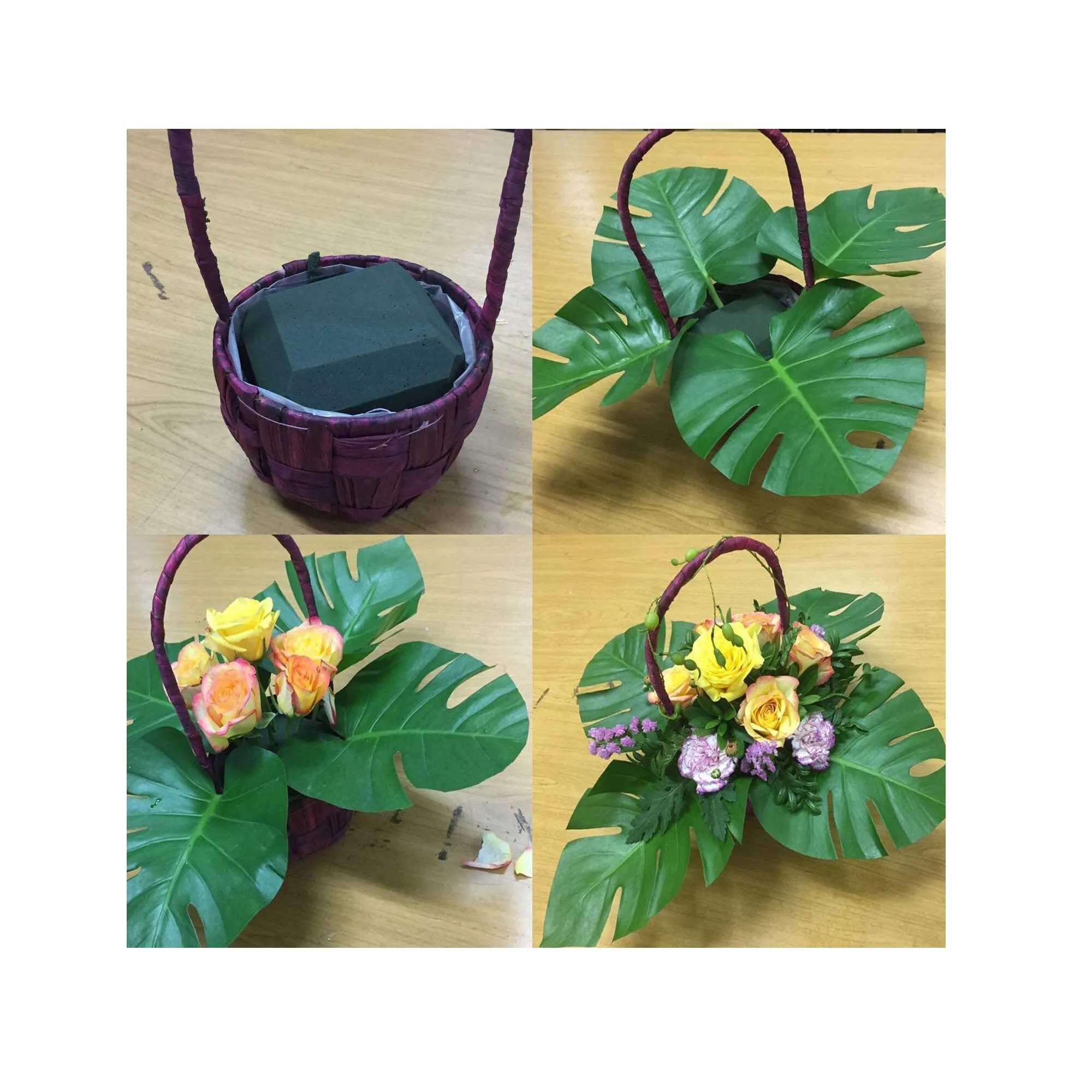 Crafare 6pc Wet Floral Foam Bricks Green Florist Styrofoam Blocks