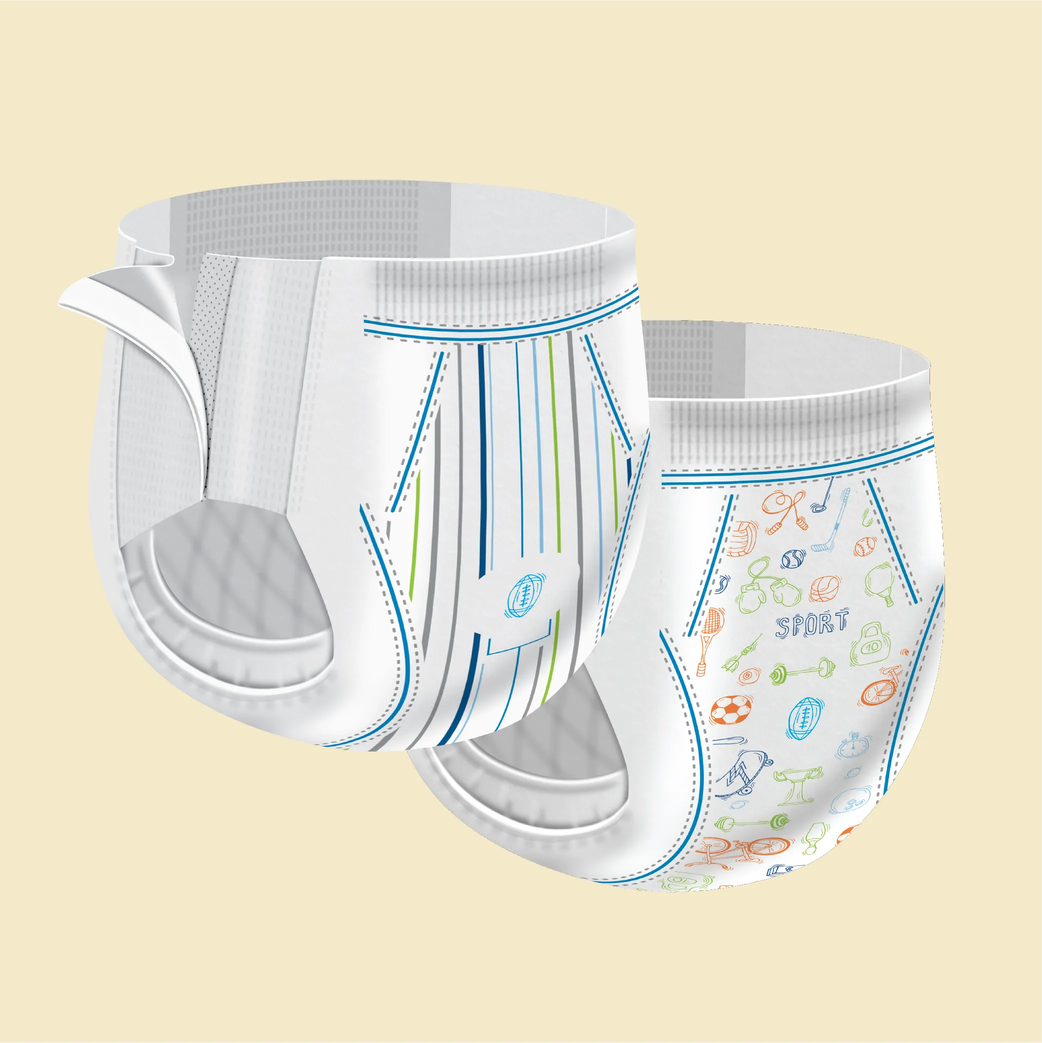 Cutie Pant Training Pant - Boy 3T-4T, 4 Packs of 23 (92 Total)