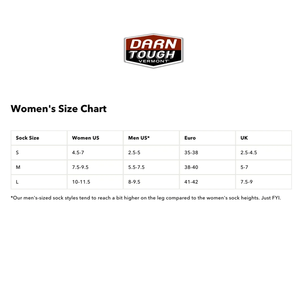 Darn Tough Women's Bear Town Micro Crew Lightweight Hiking Sock in Quartz