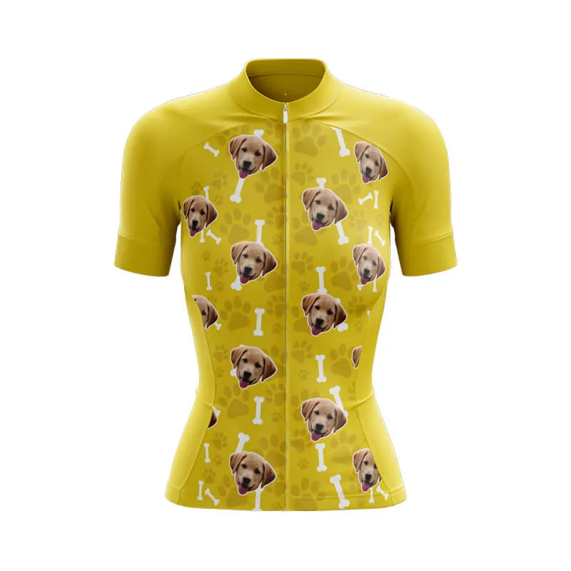 Dog Custom Face Club Jerseys (Yellow)