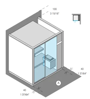 Effe LK50020007 One s - r.h. corner r.h., white cloud 6kw max - 208v 1ph 60hz