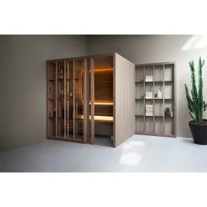 Effe SU70200010 Yoku s door 80 left door heat- treated aspen 8 kw 240v 1ph 60hz