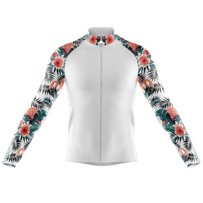 Flamingo Floral Sleeve (White) jerseys