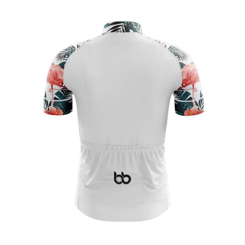 Flamingo Floral Sleeve (White) jerseys
