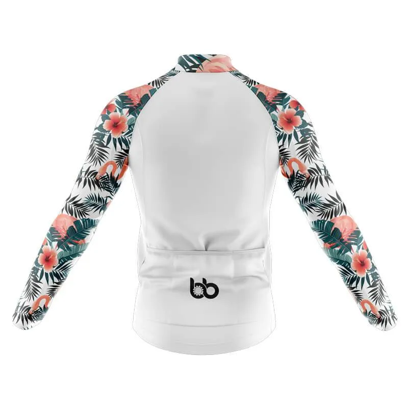 Flamingo Floral Sleeve (White) jerseys
