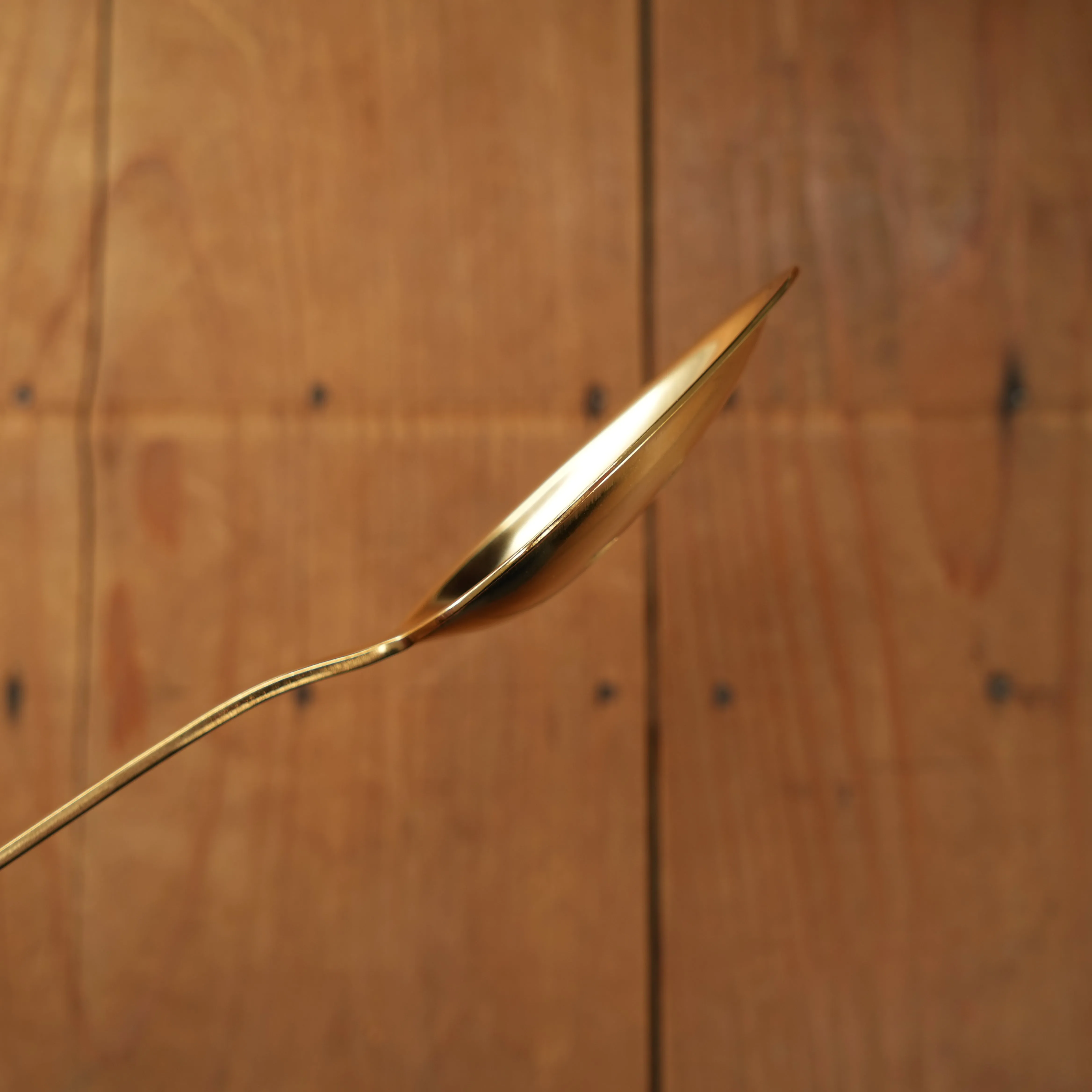 Gestura 9” 00 Oro Golden Stainless Steel Kitchen Slotted Spoon