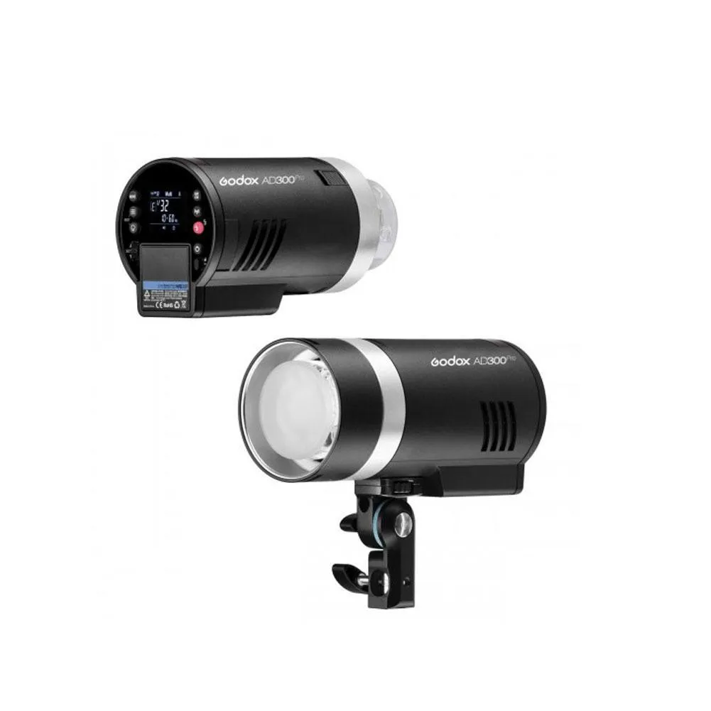 Godox AD300Pro 300W Portable Flash Strobe Single Light Kit (Flash, Stand, Softbox and Trigger) - Bundle