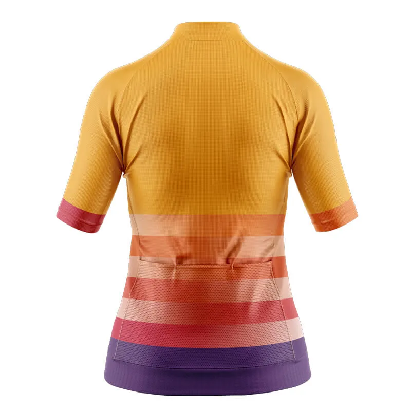 Gradient Frequency Aero jerseys (Orange-Red-Violet)