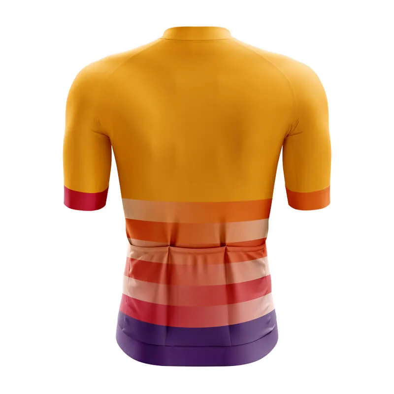 Gradient Frequency Aero jerseys (Orange-Red-Violet)