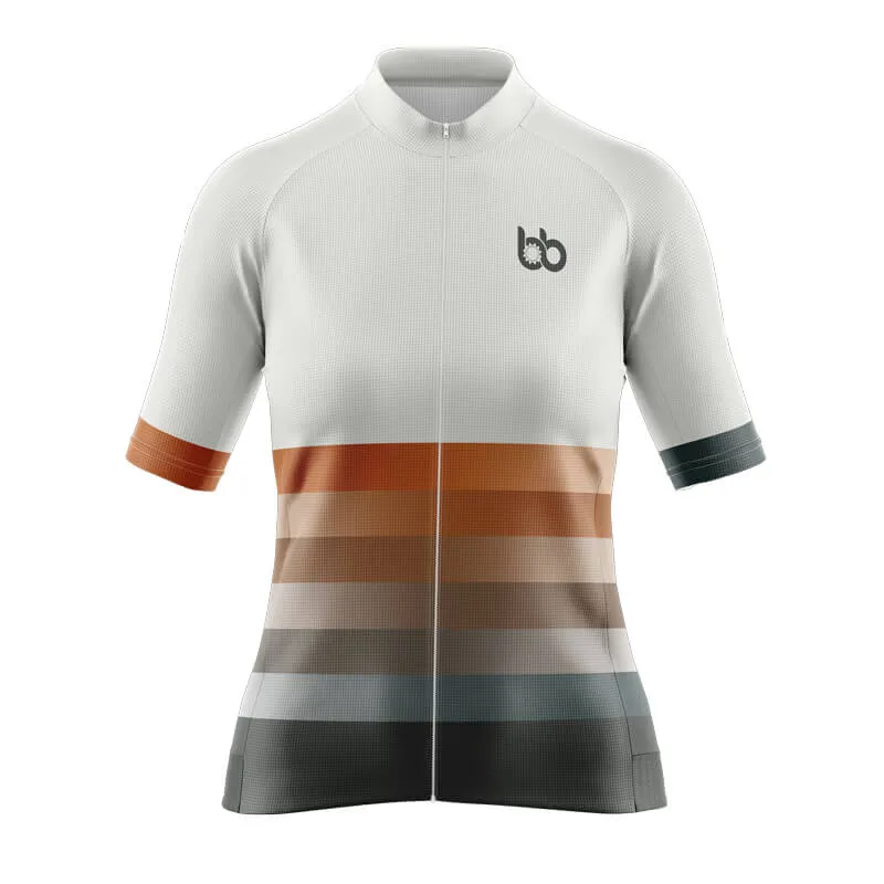 Gradient Frequency Aero jerseys (White-Orange-Grey)