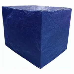 ITM MD-PC-BB-0544 5' x 4' x 4' Blue Polyethylene Pallet Storage Tarp Covers - Quantity of 15