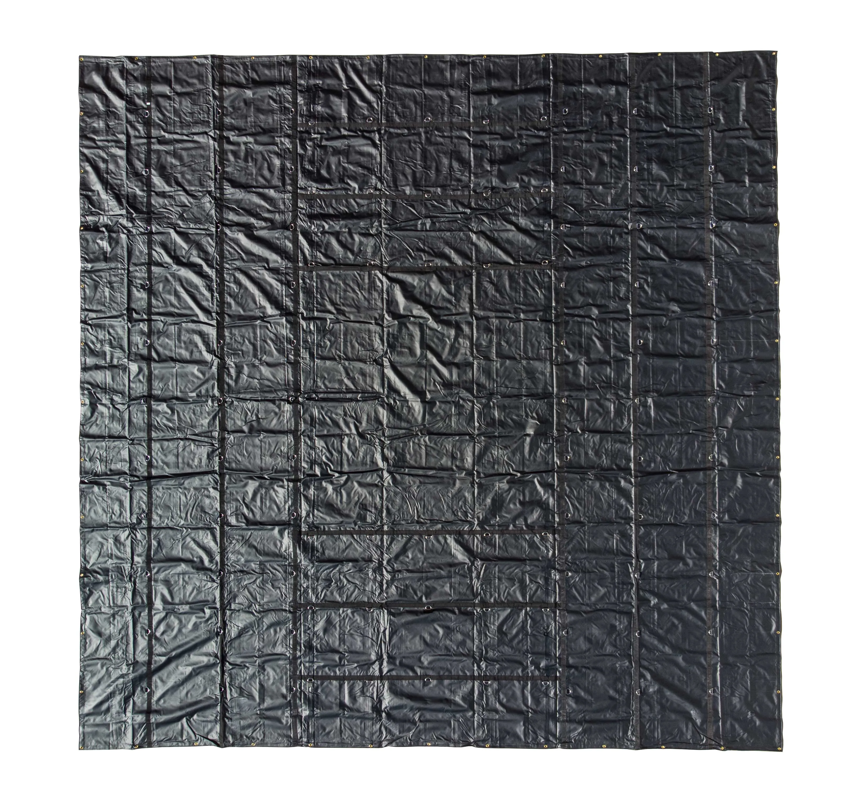 Lightweight Machinery Tarp - 24' x 24' - 14 Oz. Black Tarp