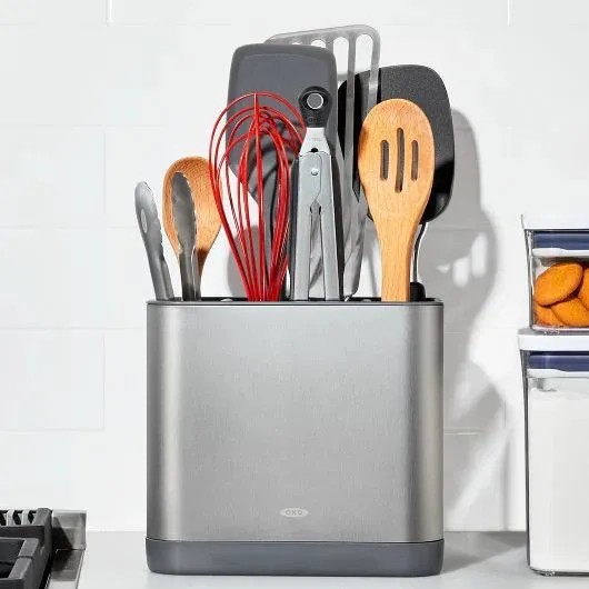 OXO - Good Grips Adjustable Stainless Steel Utensil Holder
