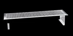 Phoenix Grills - Stainless Steel Natural Gas Grill Head On Black Aluminum Pedestal Cart - SDBOCN