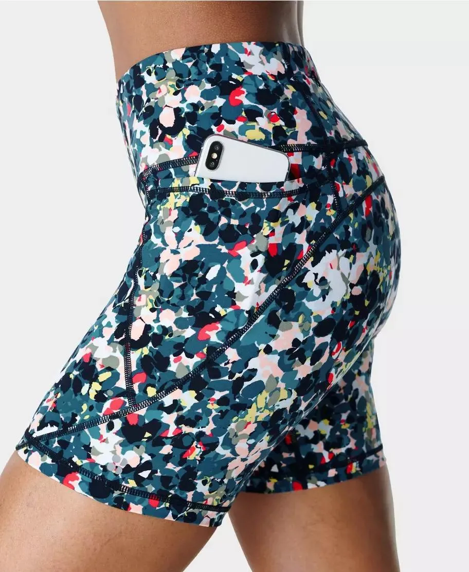Power 9 Biker Shorts Sb4822ap L Ultra-Black-Camo-Pri