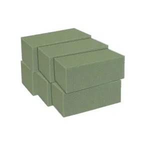 Premium Dry Floral Foam Blocks for Flower Arrangements 6pk | Styrofoam Block for Artificial Flowers & Plant Decoration