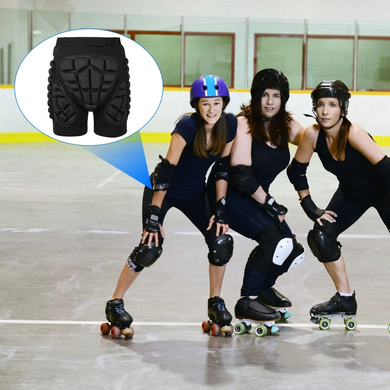 Protective Shorts for Skiing Snowboarding Skating Skateboarding