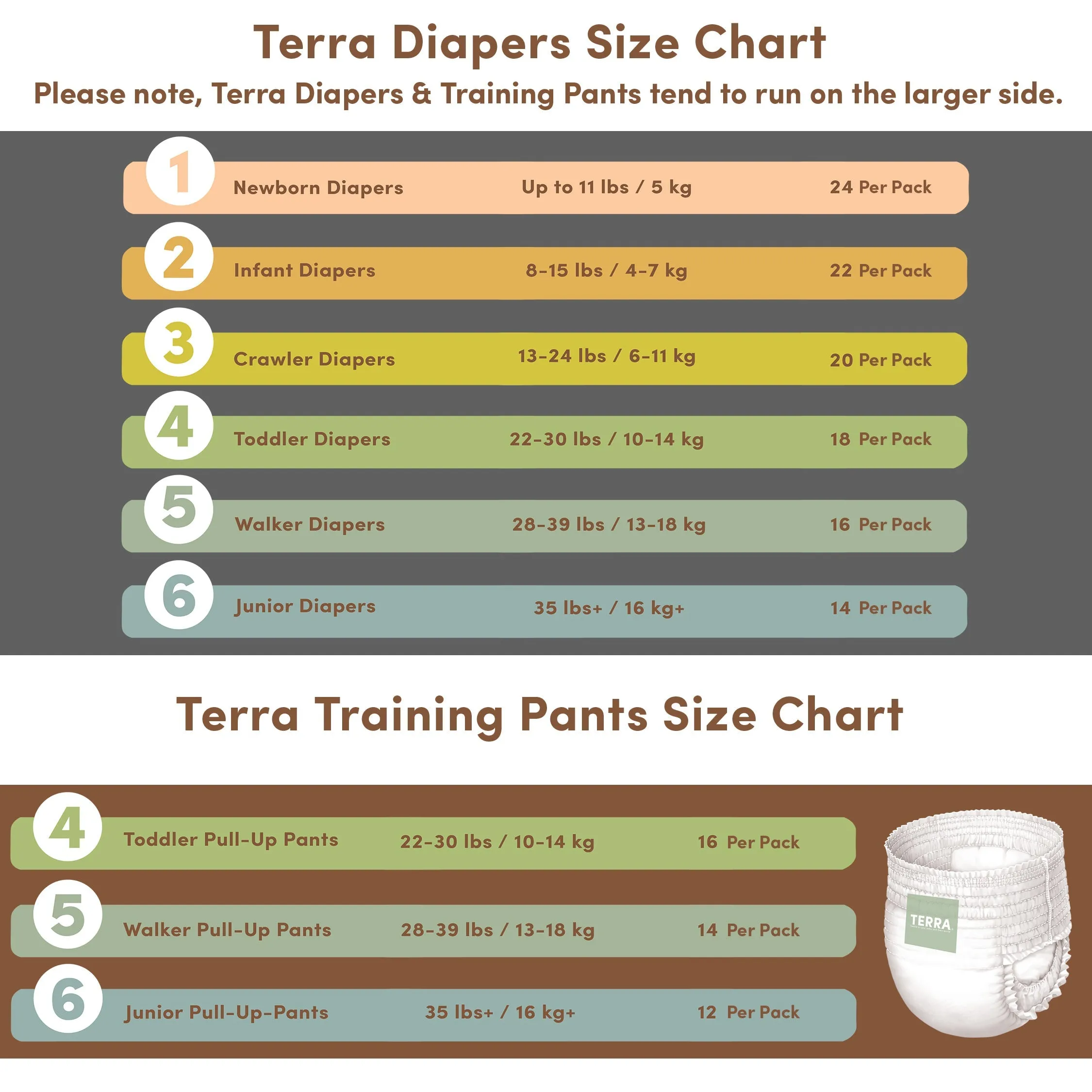 Size 6 Training Pants-Junior