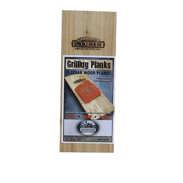Smokehouse Cedar Wood Grilling Planks 2-Pack