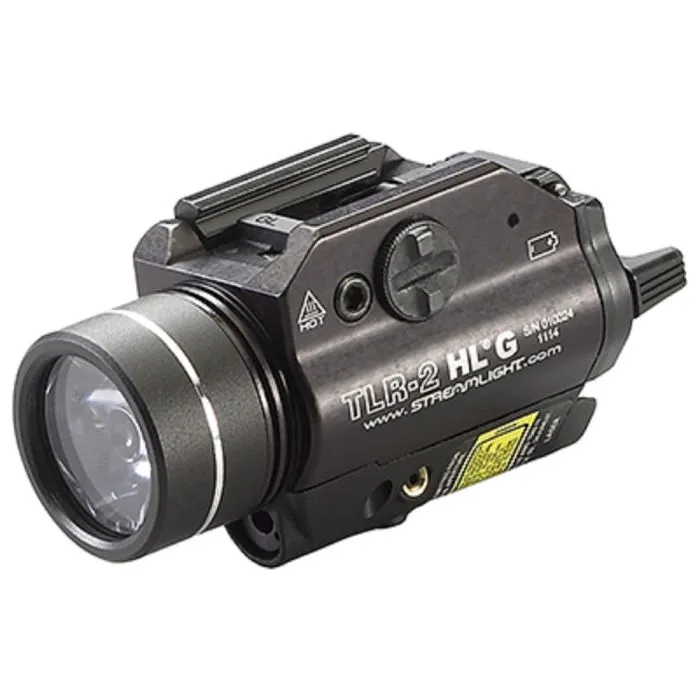 Streamlight TLR-2 HL G 69265 High Lumen Tactical Light With Green Aiming Laser, Black, 1 Each