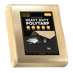 Tan Poly Tarp 30' x 40'