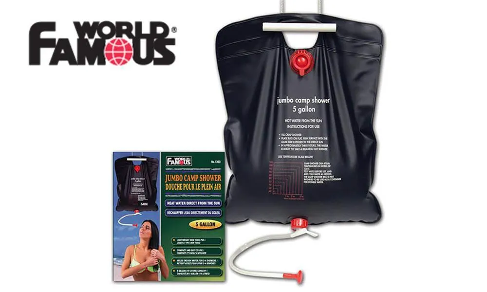World Famous Jumbo Camp Shower (Solar Heated)