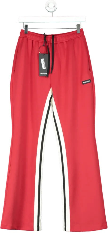 WRSTBHVR Studio Red Track Pants UK S